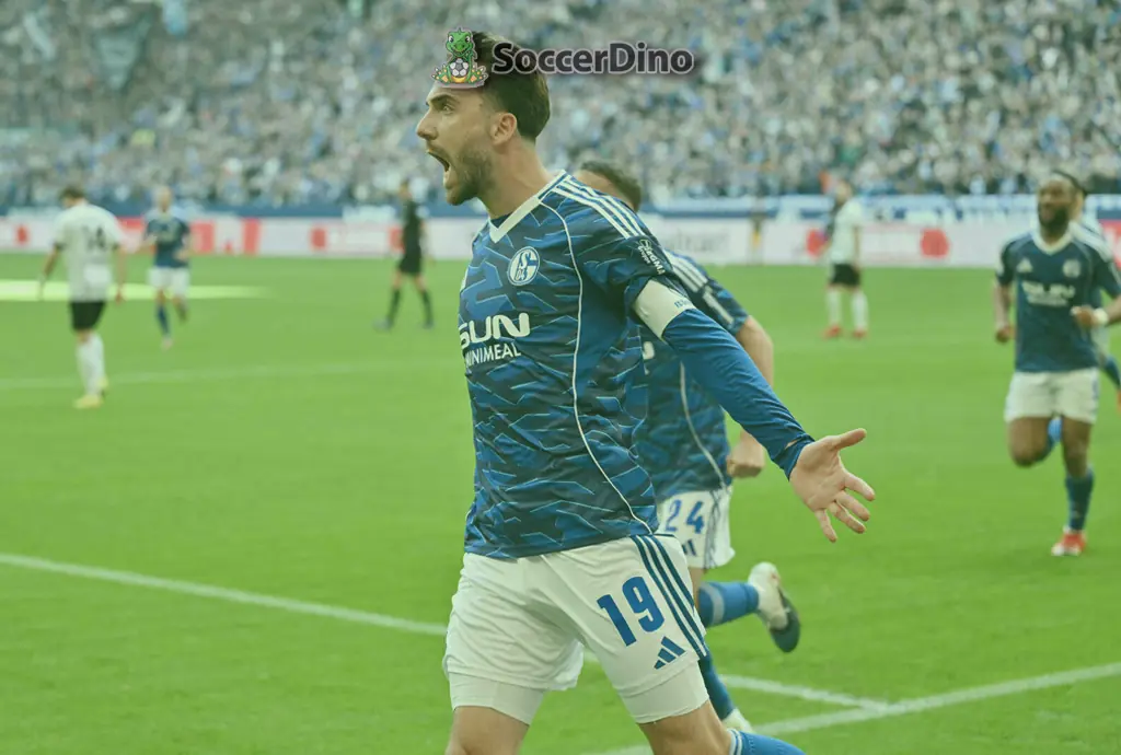 Schalke promoted to the Bundesliga with Huntelaar watching on